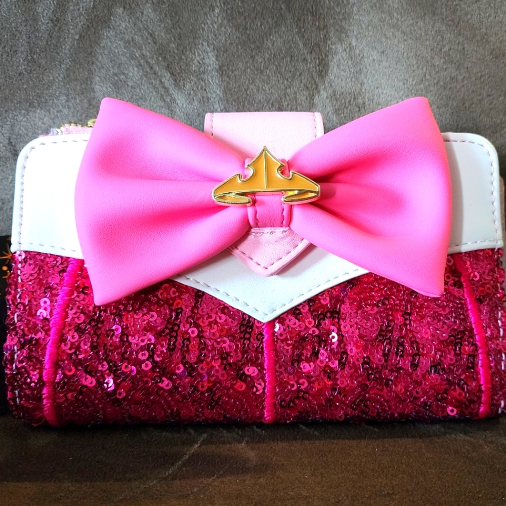 Sleeping Beauty Aurora Sequin Wallet NWT
